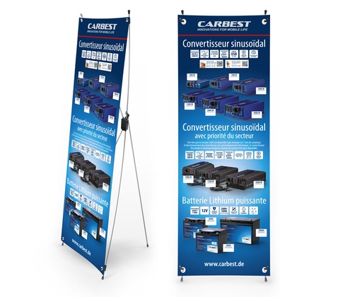 [REIMO-953524] Carbest X-Banner İnverter Fransızca
