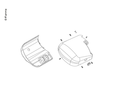 [REIMO-E100536] Kapak motor kiti F65L 18ti
