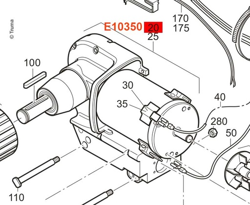 [REIMO-E10350] Motor/Dilişli Kutusu 'A' SE R