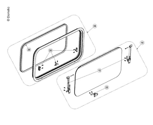 [REIMO-E1192] Dışa Açılır Pencere S7P 800x510