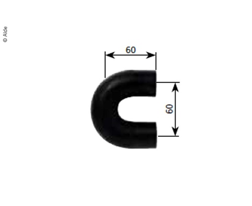 [REIMO-E1219] Kauçuk U Profil 60mm/60mm