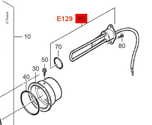 [REIMO-E129] Heizstab kpl.mit O-Ring