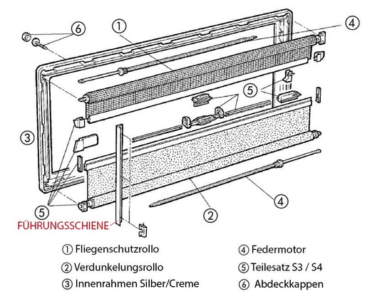 [REIMO-E3576] Stor Sistem İçin Kayar Profil 1m