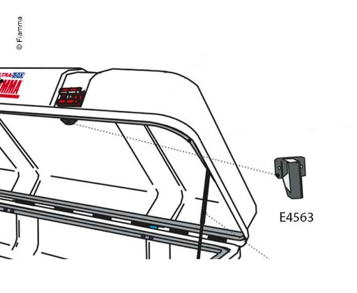 [REIMO-E4563] Kilit Kapağı Ultra-Box sağ