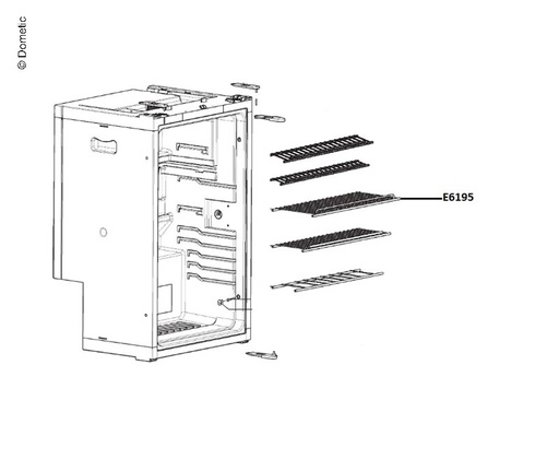 [REIMO-E6195] Gitterrost oben 426x165mm