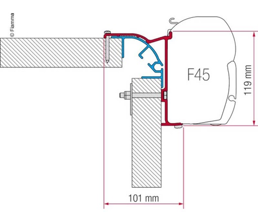 [REIMO-E6970] Fiamma Adaptör Kiti Bailey MK 2