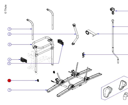 [REIMO-E7723] Tube Stop Thule Lift V16