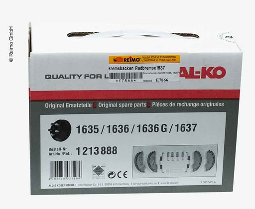 [REIMO-E7866] Fren Balatası Tekerlek Freni 1637
