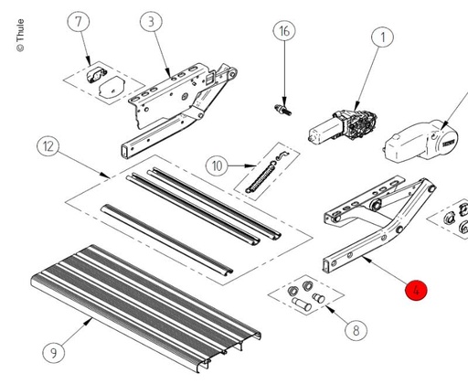 [REIMO-E8708] ThuleStep V10 Sağ Yan Grup
