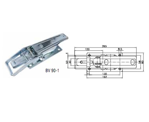 [REIMO-E9391] Kenar Kapağı Kilidi BV 90-1