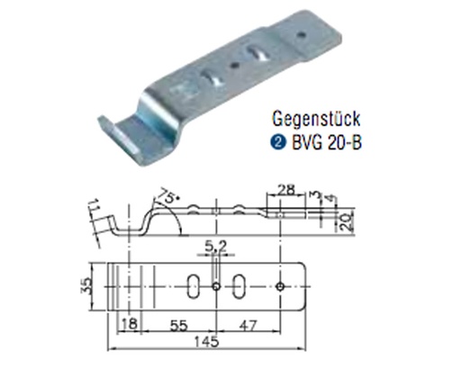 [REIMO-E9396] Karşılık Kapak Kilidi BVG20-B