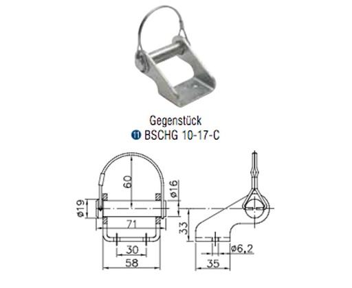 [REIMO-E9405] Menteşe BSCHG 10-C